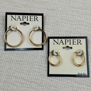 #3 2/$5 BUNDLE GOLD TONE HOOP EARRINGS